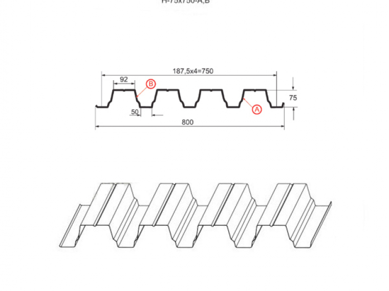 Проф. лист Н-75