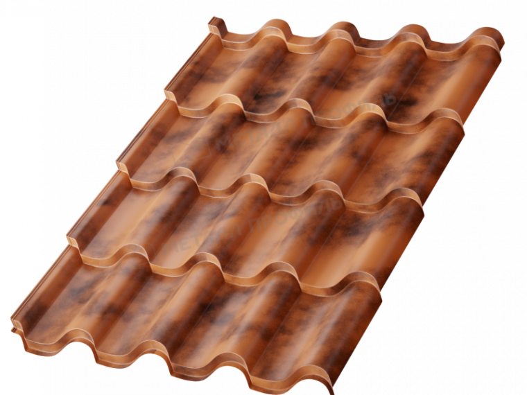 Листовая металлочерепица МОНТЕРРОСА