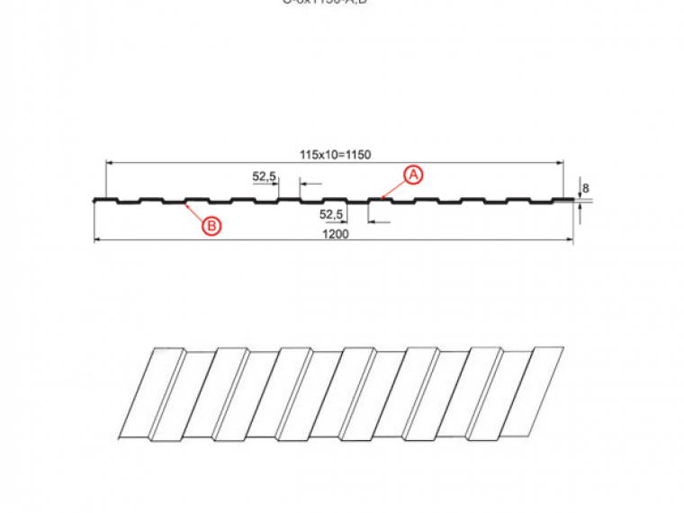 Проф. лист С-8